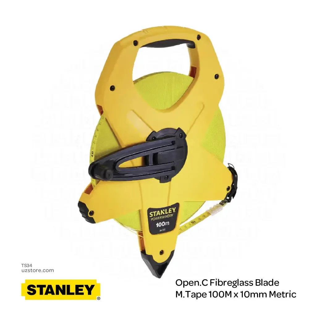 Stanley® Open.C Fibreglass Blade M.Tape 100M x 10mm Metric 2-34-777