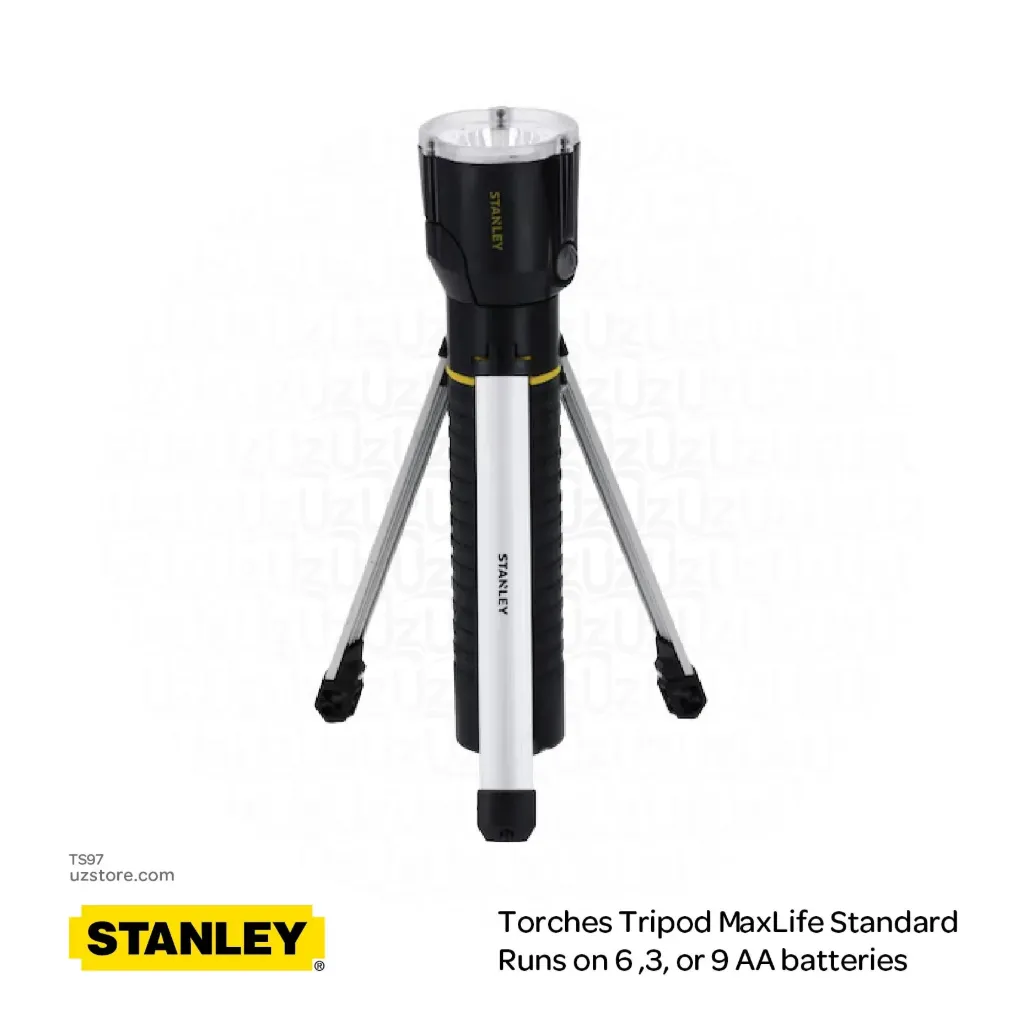 Stanley® Torches Tripod MaxLife Standard - Runs on 3, 6, or 9 AA batteries 0-95-112