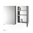 Stainless Steel 304 mirror cabinet
ASM-802
40*60*12 