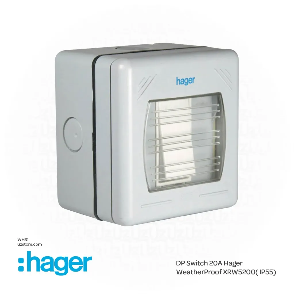 DP Switch 20A Hager WeatherProof XRW5200( IP55)
