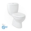 Ideal Standard-Adria / Sophia WC "S" Trap - White [G0802] With White Cistern with Dual Fitting [G0834] & White Seat Cover [G7731]