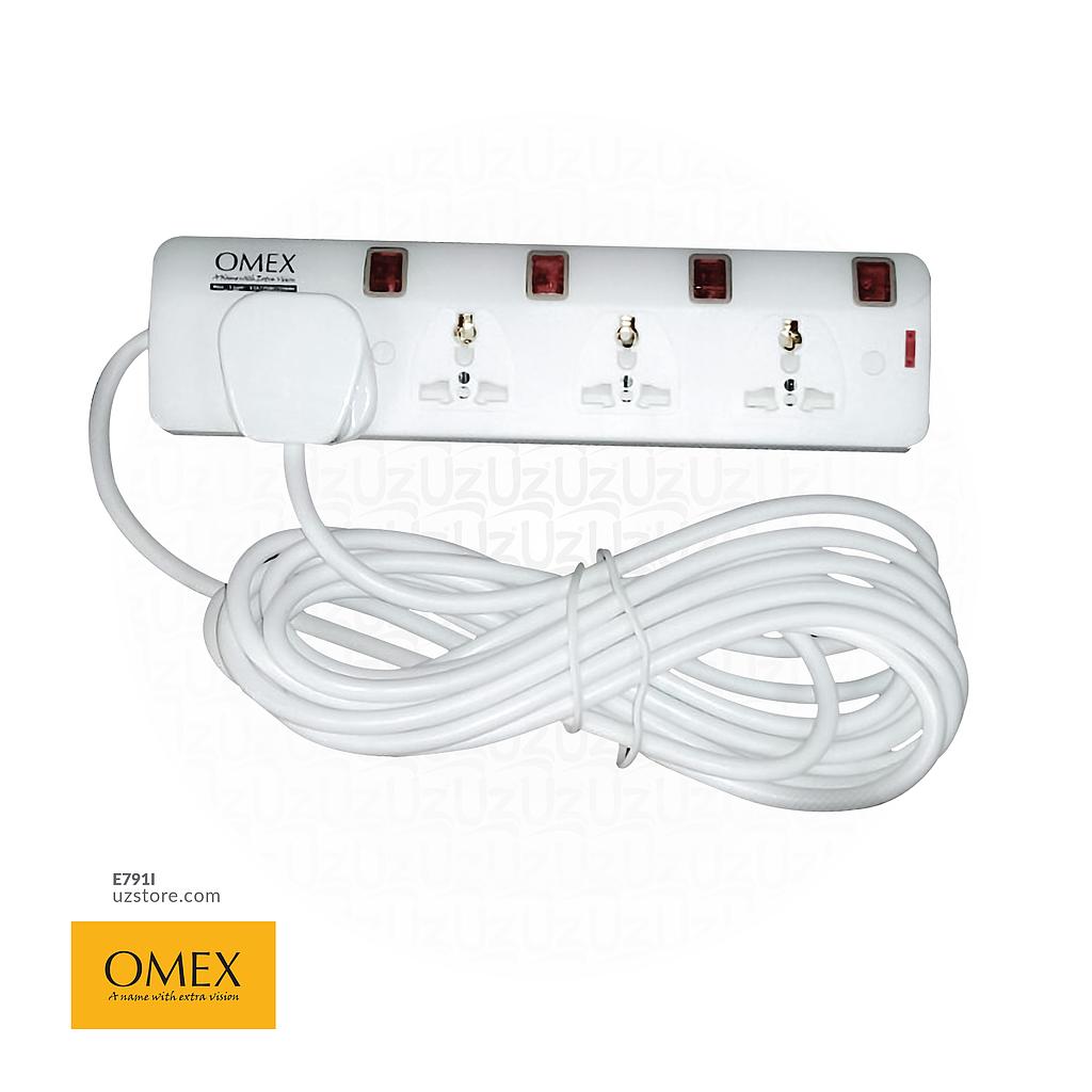 Extension bar with wire5m 3way Universal OMEX