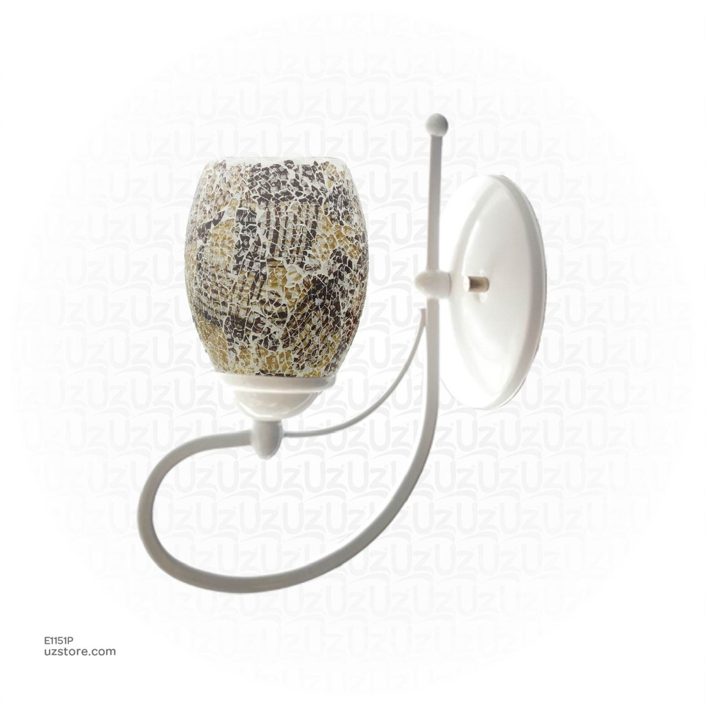 مصباح جدار زجاج فسيفسائية