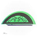  LED مصباح جداري8734 أخضر الاضاءة