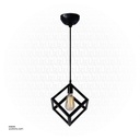 Black Cube Pendant Light 7767/B 160*160