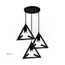 Triple Pendant Light 6510/3 E27 WH