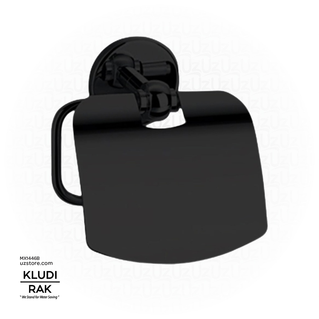 KLUDI RAK Toilet Paper Holder, Matt Black RAK21004.BK2