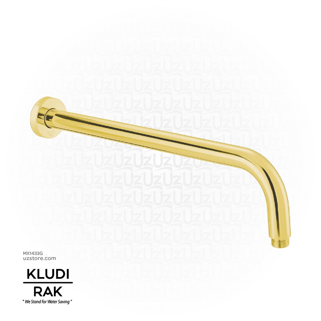 KLUDI RAK Shower Arm 400mm, Gold RAK12013.GD1