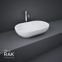 RAK Ceramic Feeling Oval Top Counter Wash Basin White FEECT5500AWHA