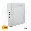 OMEX - Srufac LightLight Square 6500k 12W  WH  