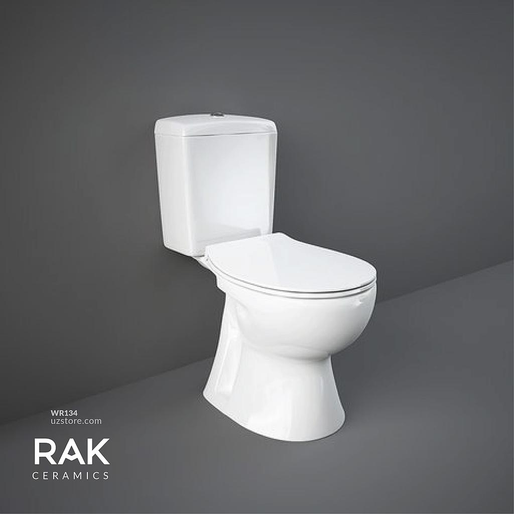 RAK - FLORA Water Closet S trap + Flush Tank & Seat Cover FL17AWHA+FL20AWHA+FL05SCQRAWHA