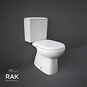 RAK - LIWA Water Closet S-trap + Flush Tank & Seat Cover LW17AWHA+LW04AWHA+JM05DSCQRAWHA