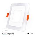LED spot Light (SAMSUNG 6001B) 3W+2W SQ Pink
