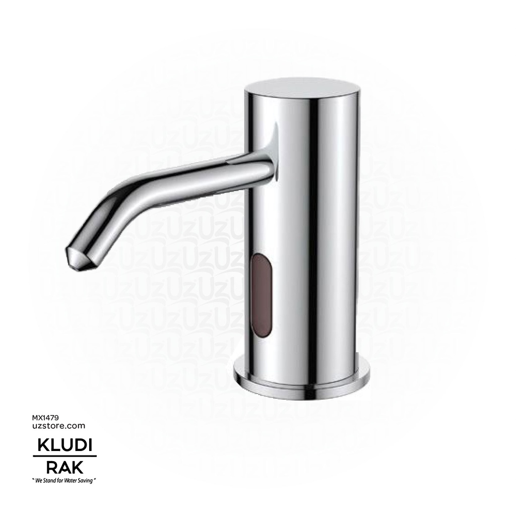 KLUDI RAK Deck Mounted Automatic Liquid Soap Dispenser Capacity 1600ml Pow er: AC220V DC1.6V Brass Chrome finish RAK90100