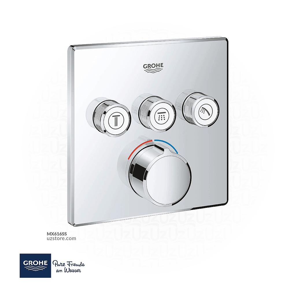 GROHE SmartControl Concealed mixer with 3 valves , 29149000 , chrome