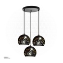 Black Triple Pendant Light  5003/3