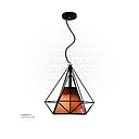 Black Diamond Pendant Light 7921/1 COFFEE