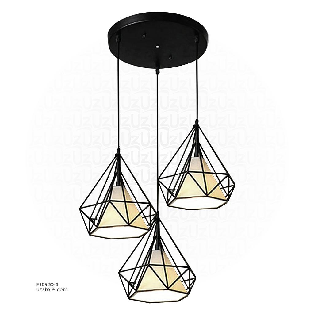 Black Diamond Pendant Light 7921/3 WHITE