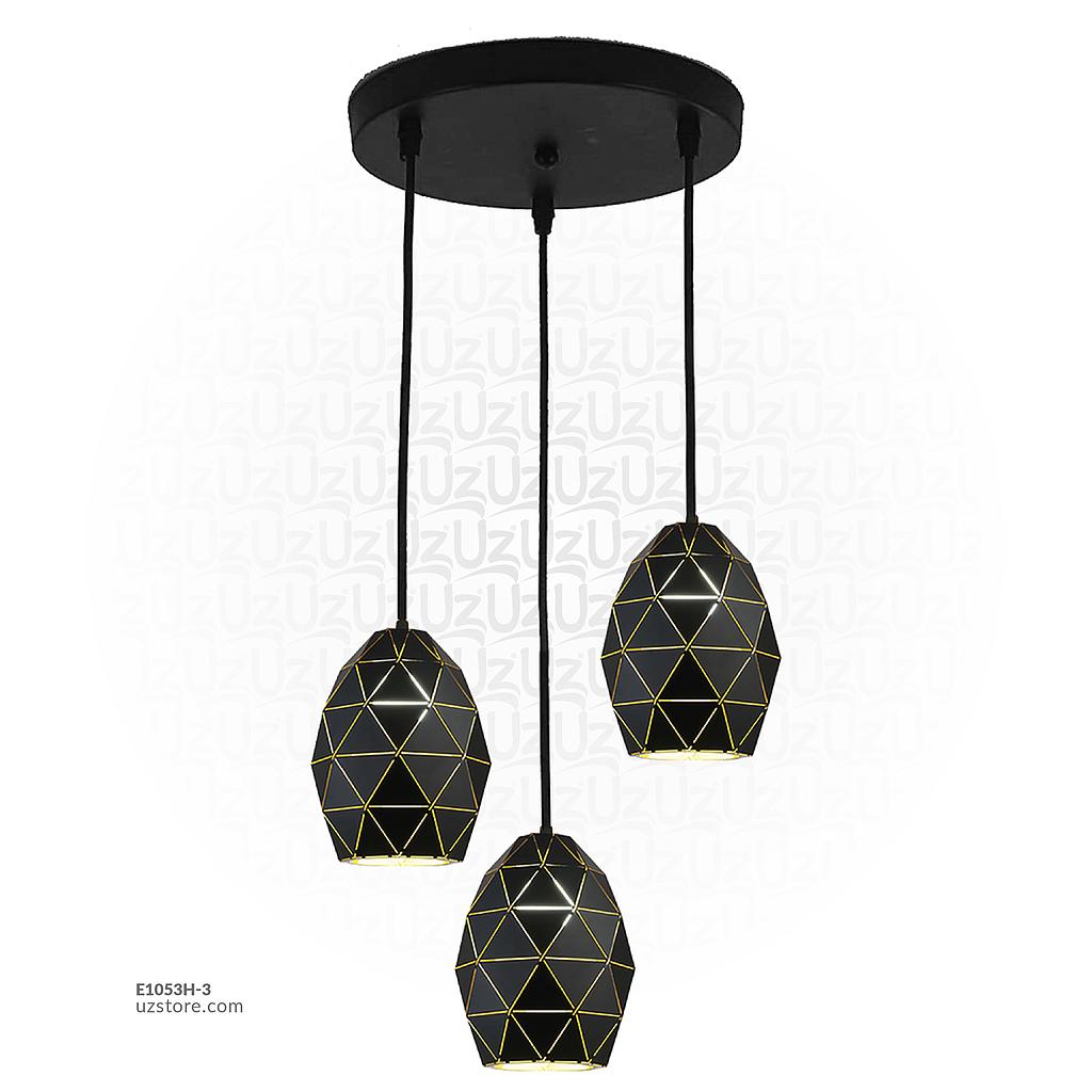 TRIBLE HANGING LIGHT 6511/3 GOLDEN BLACK