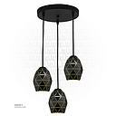 TRIBLE HANGING LIGHT 6511/3 GOLDEN BLACK