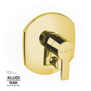 KLUDI RAK Passion Concealed Single Lever Bath and Shower Mixer Trim Set,
 Gold RAK13075.GD1