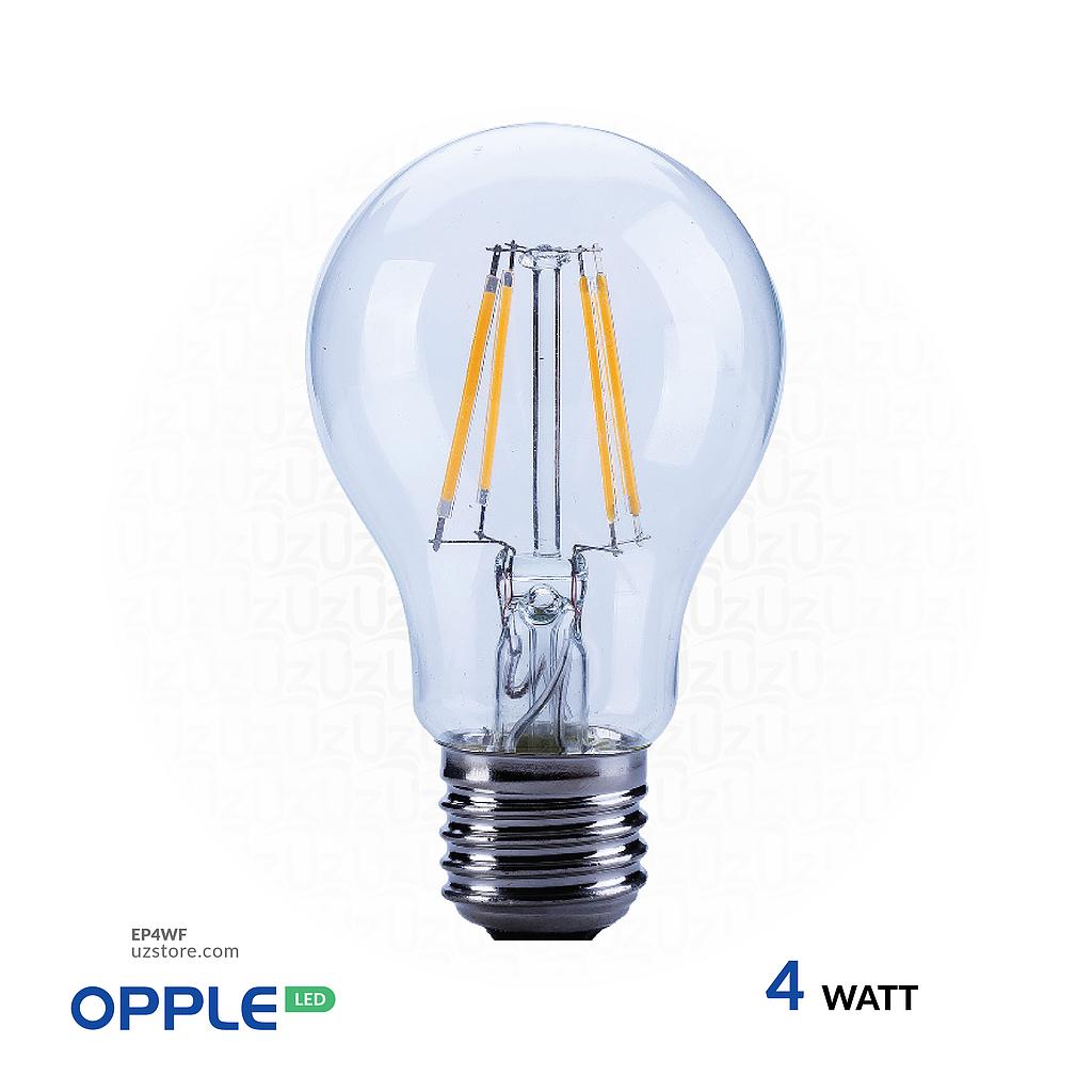 أوبل إضاءة ليد إنارة 4 واط، 3000 كلفن لون ضوء أبيض دافئ
OPPLE Filament Lamp E27