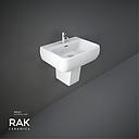 RAK - Metropolitain Wash Basin 52CM MP0101AWHA +MP0103AWHA