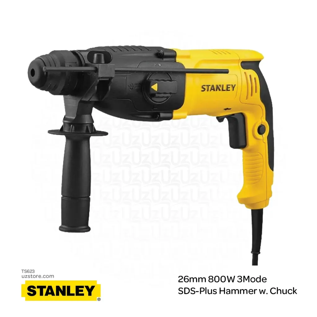 Stanley® 26mm 800W 3Mode SDS-Plus Hammer w. Chuck   (NEW) STHR263KC-B5