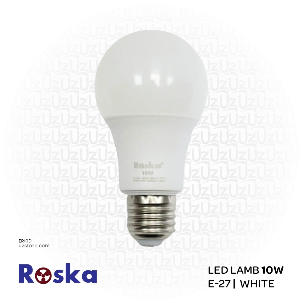 ROSKA 10W E-27 لمبة ب ضوء أبيض