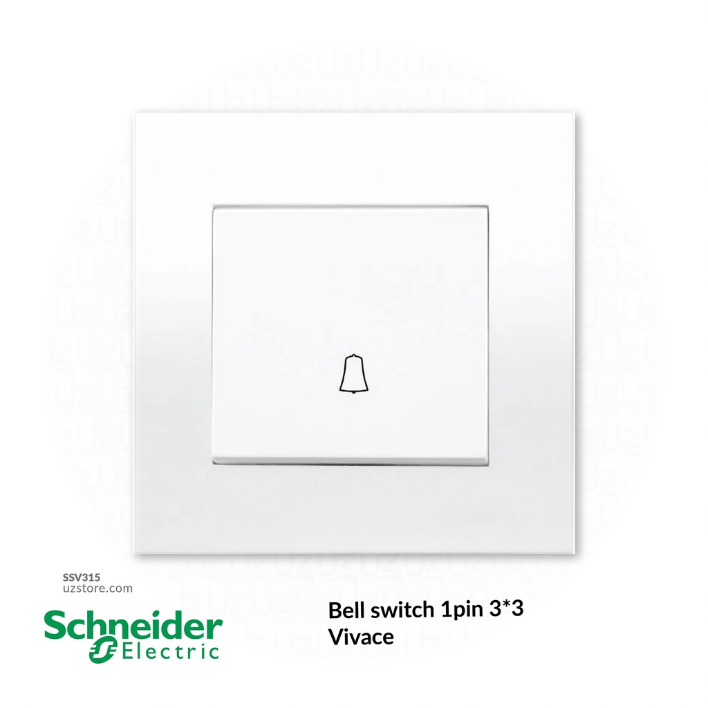 Bell switch 1pin 3*3 Schneider Vivace