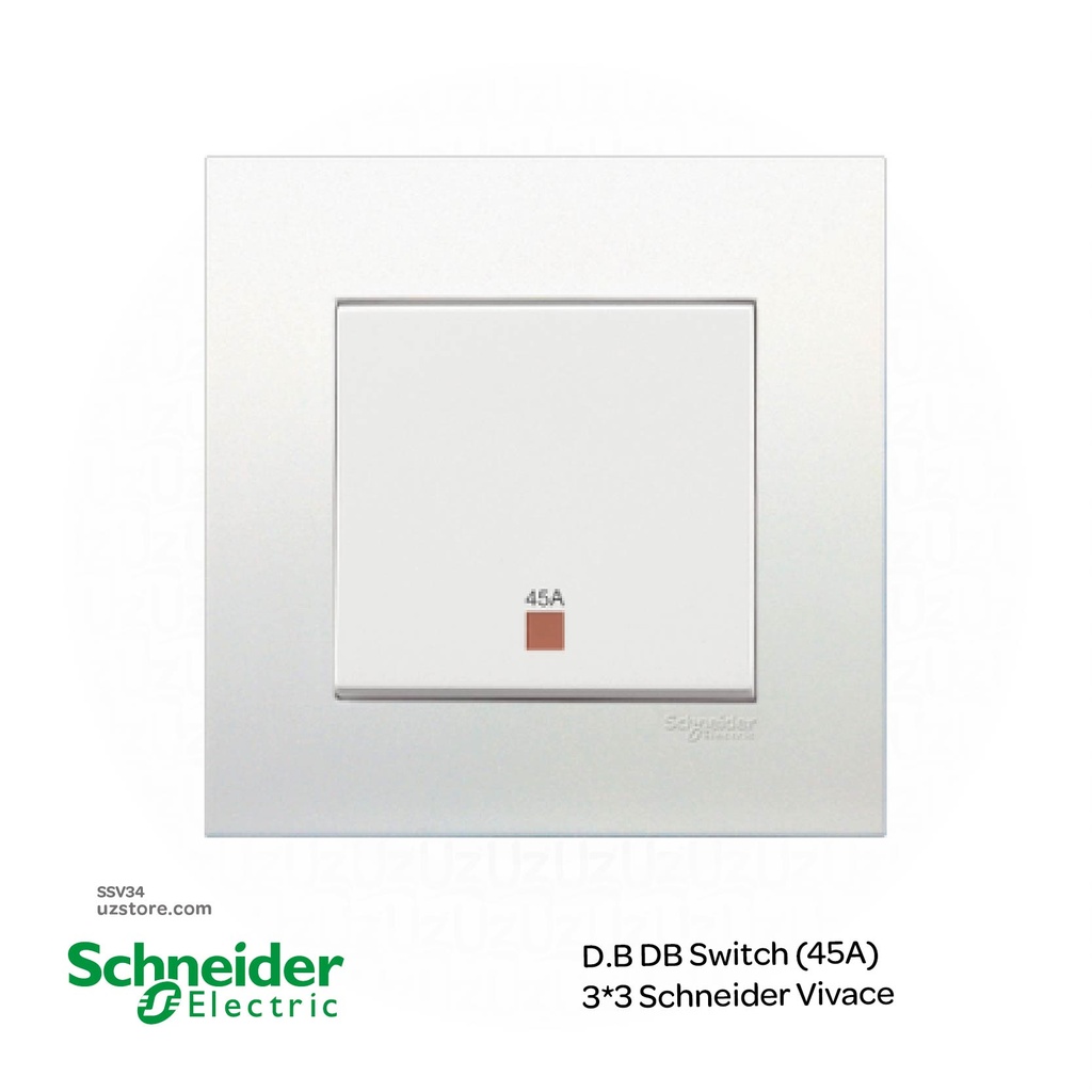 D.B DB Switch (45A) 3*3 Schneider Vivace