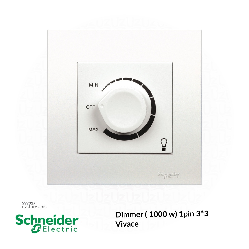 Light Dimmer ( 1000 w) 1pin 3*3 Schneider Vivace
