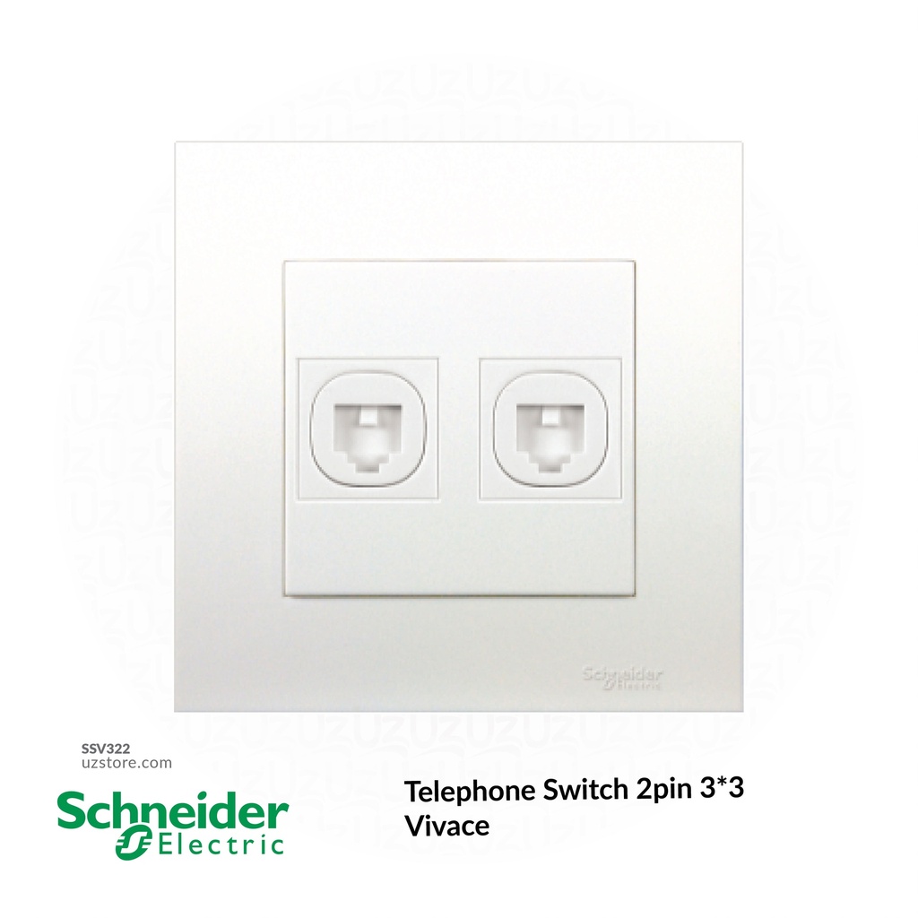 Telephone Switch 2pin 3*3 Schneider Vivace