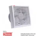 KHALEEGIA EXST FAN 6" SQ DOUBLE SHUTTER GLASS K-M6