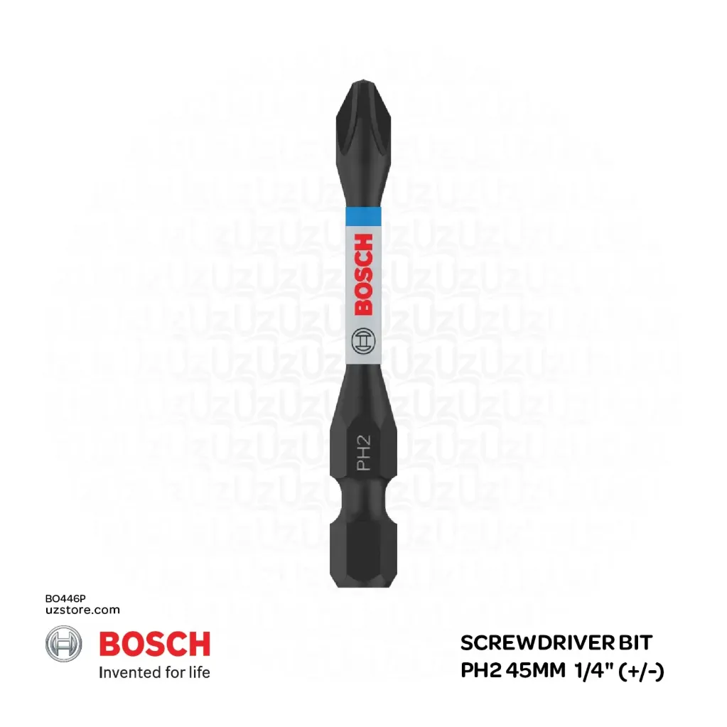 Bosch ScrewDriver Bit PH2 45mm  1/4" (+/-)