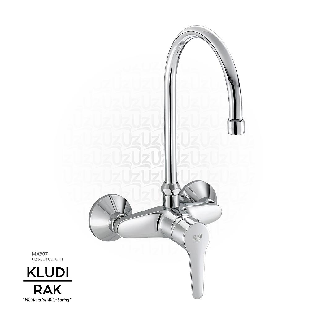 KLUDI RAK Polaris Wall-Mounted Single Lever Sink Mixer DN 15, 
Swivel Spout RAK10028SU-03