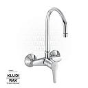 KLUDI RAK Polaris Wall-Mounted Single Lever Sink Mixer DN 15, 
Swivel Spout RAK10028SU-03