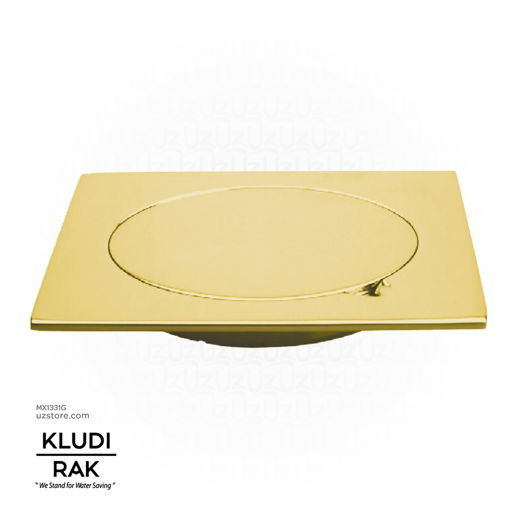 KLUDI RAK Brass Chrome Floor Drain (150 X 150 MM) RAK22023.GD1 Gold