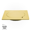 KLUDI RAK Brass Chrome Floor Drain (150 X 150 MM) RAK22023.GD1 Gold