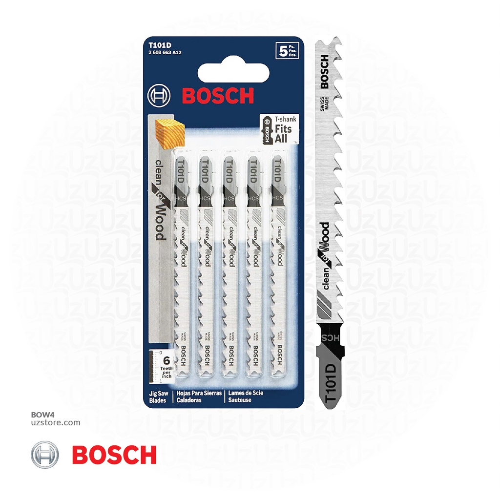 BOSCH HCS Jig saw blade For Wood 5pcs T101D
