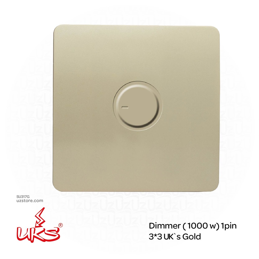 Dimmer ( 1000 w) 1pin 3*3 UK`s Gold