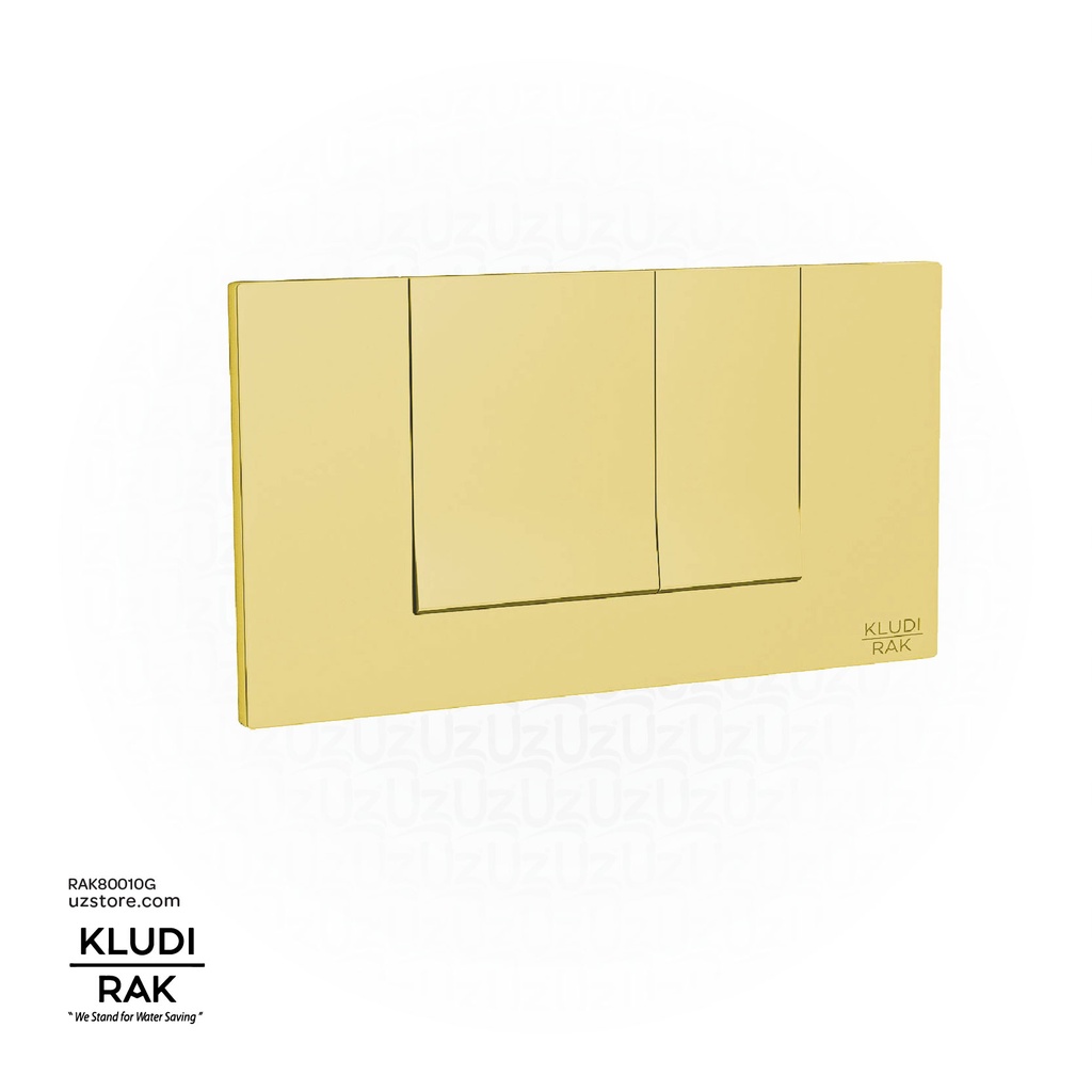 KLUDI RAK Flush Control Plate Bright , Gold RAK80010.GD1