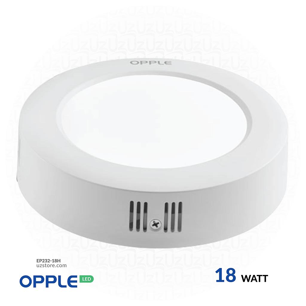 OPPLE LED Slim Surface Light Round Sm-ESII R200-18W-4000K-WH-NV , Natural White 