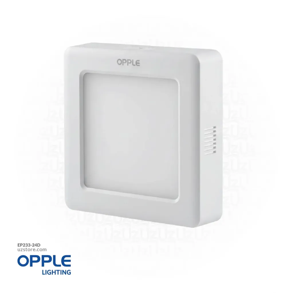 أوبل إضاءة ليد سطحية مربعة بقوة 24 واط، 6000 كلفن لون ضوء نهاري أبيض
 OPPLE SM-ESII S200