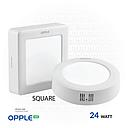 OPPLE LED Slim Surface Light Square Sm-ESII S200-24W-6000-WH-NV , Day Light 540002023110