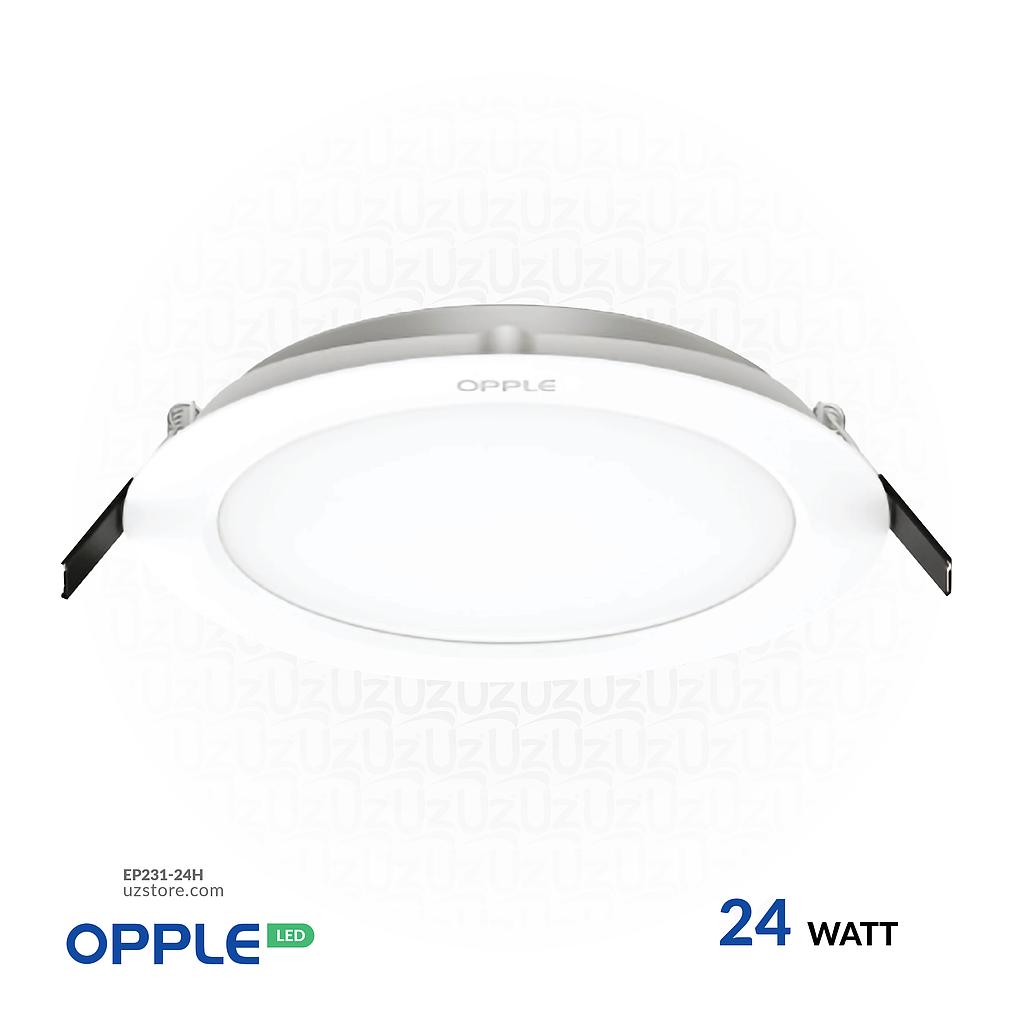 أوبل إضاءة ليد سقفية غاطسة رفيعة دائرية 24 واط، 4000 كلفن أبيض مصفر طبيعي
Ecomax III Slim RC-HPF-ESIII R200