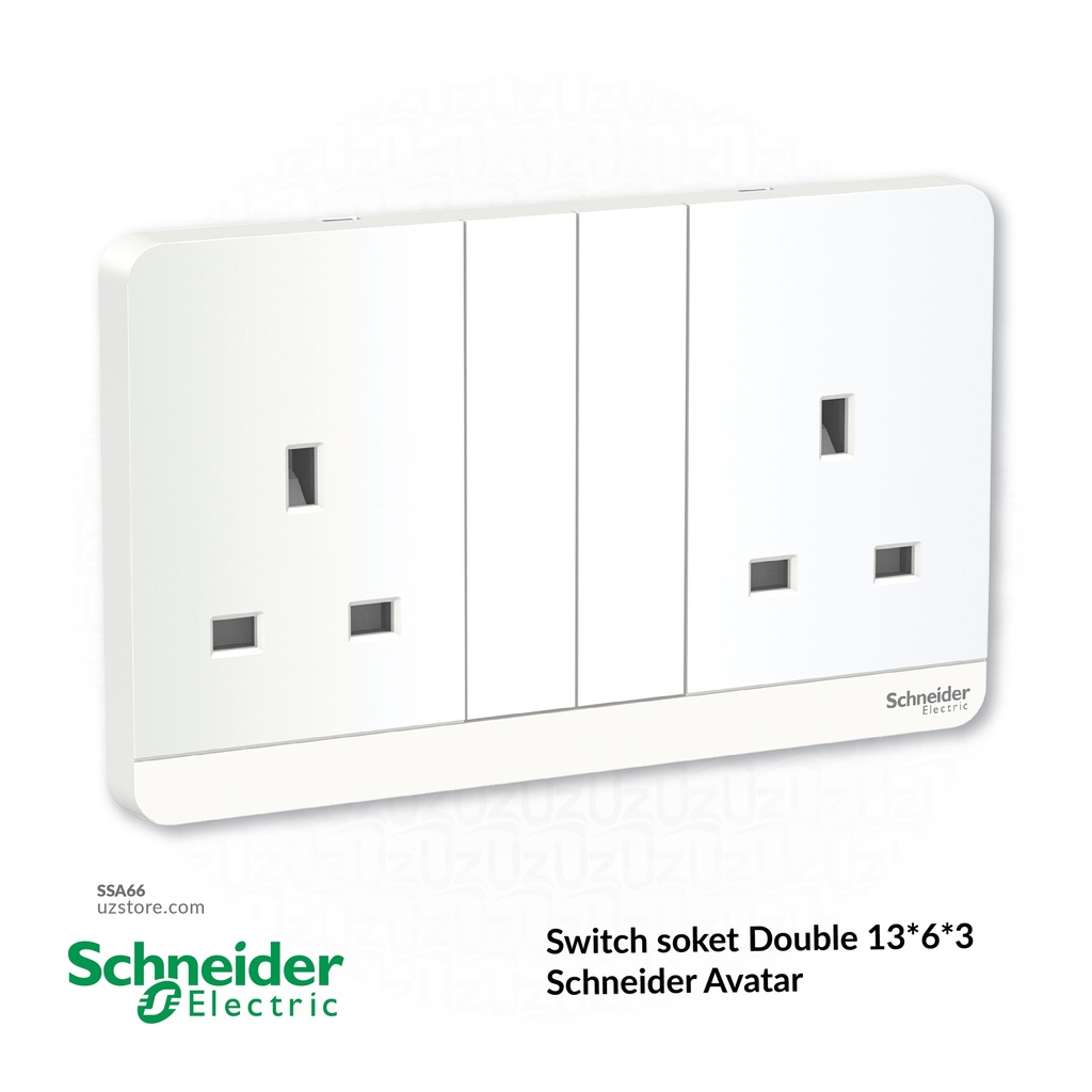 Switch socket Double 13*6*3 Schneider Avatar