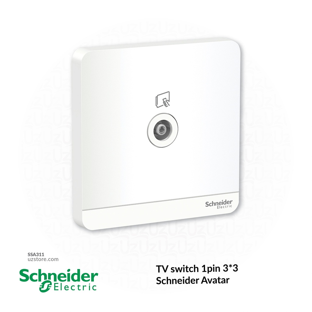 TV switch 1pin 3*3 Schneider Avatar