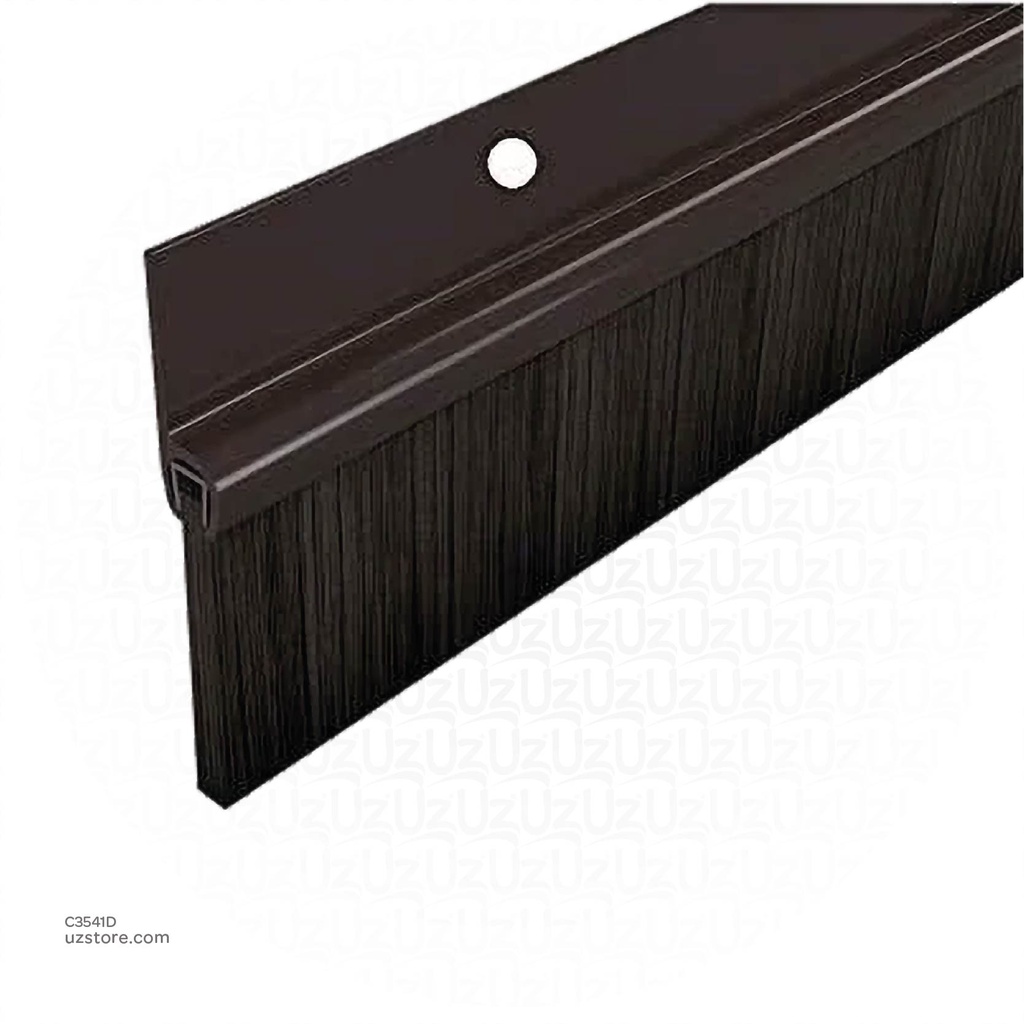 [C3541D]  Brush Door Seal -Dark Brown
