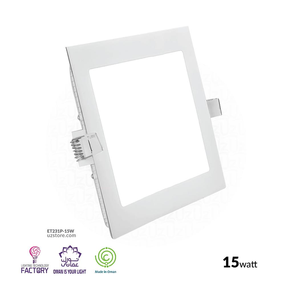 LTF 15W Square Panel light Sigma Warm white